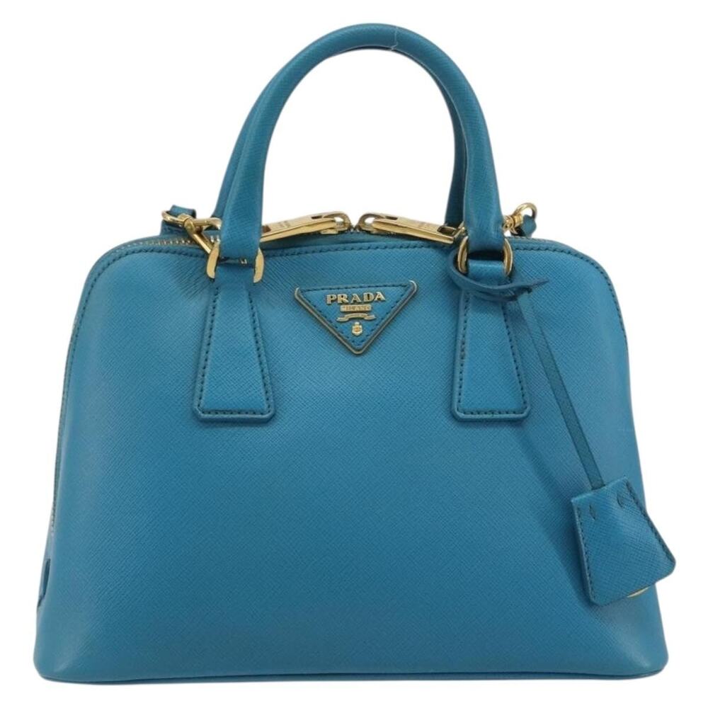 Prada Saffiano Galleria Handbag Blue